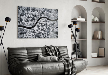 Forest Landscape Glass Wall Art