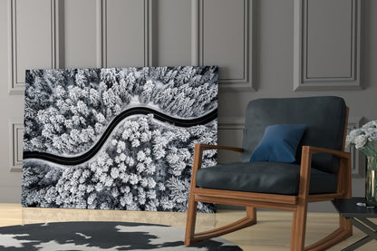 Forest Landscape Glass Wall Art