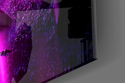 Neon Circle Dreamscape Glass Wall Art