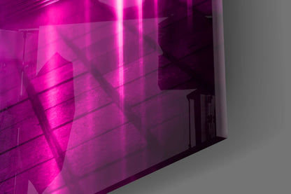 Neon Stage Corridor Glass Wall Art