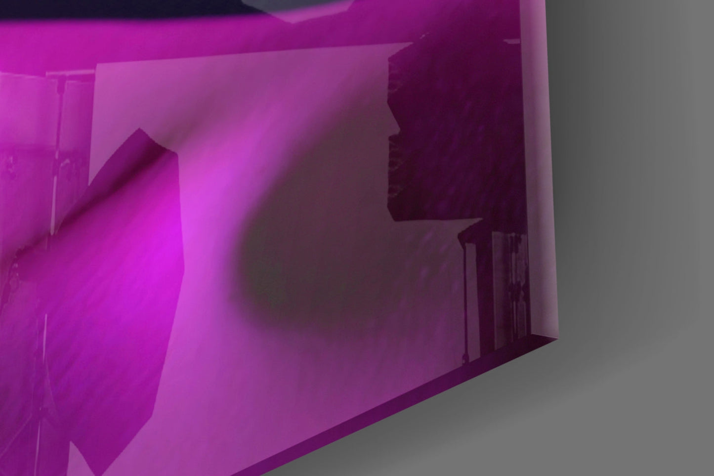 Woman In Magenta Glass Wall Art