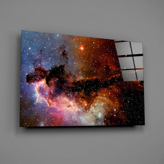 Cosmic Nebula Glass Wall Art