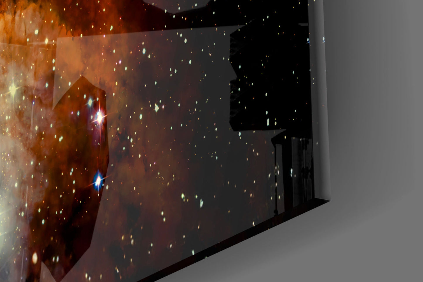 Cosmic Nebula Glass Wall Art
