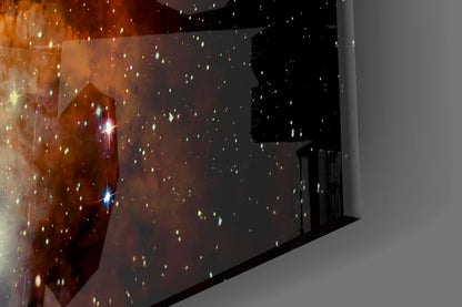 Cosmic Nebula Glass Wall Art