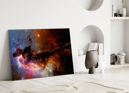 Cosmic Nebula Glass Wall Art