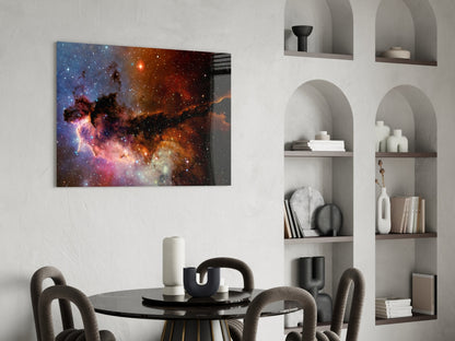 Cosmic Nebula Glass Wall Art
