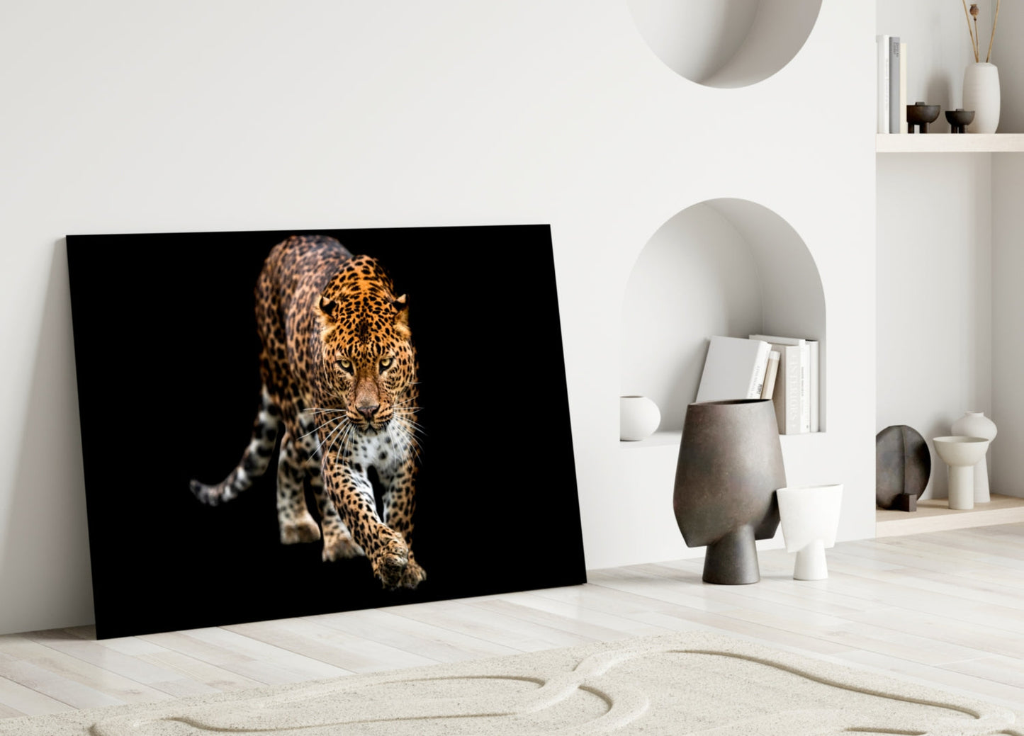 Leopard Glass Wall Art - Wildlife