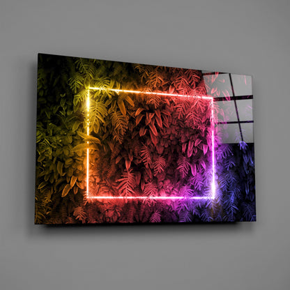 Spectrum Neon Jungle Glass Wall Art