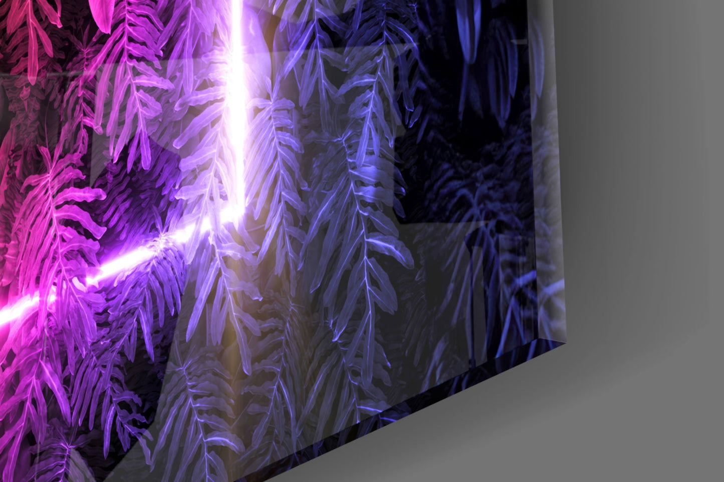 Spectrum Neon Jungle Glass Wall Art