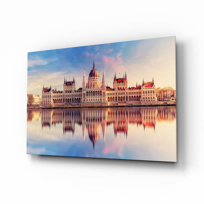 Hungarian Parliament glass wall art Budapest