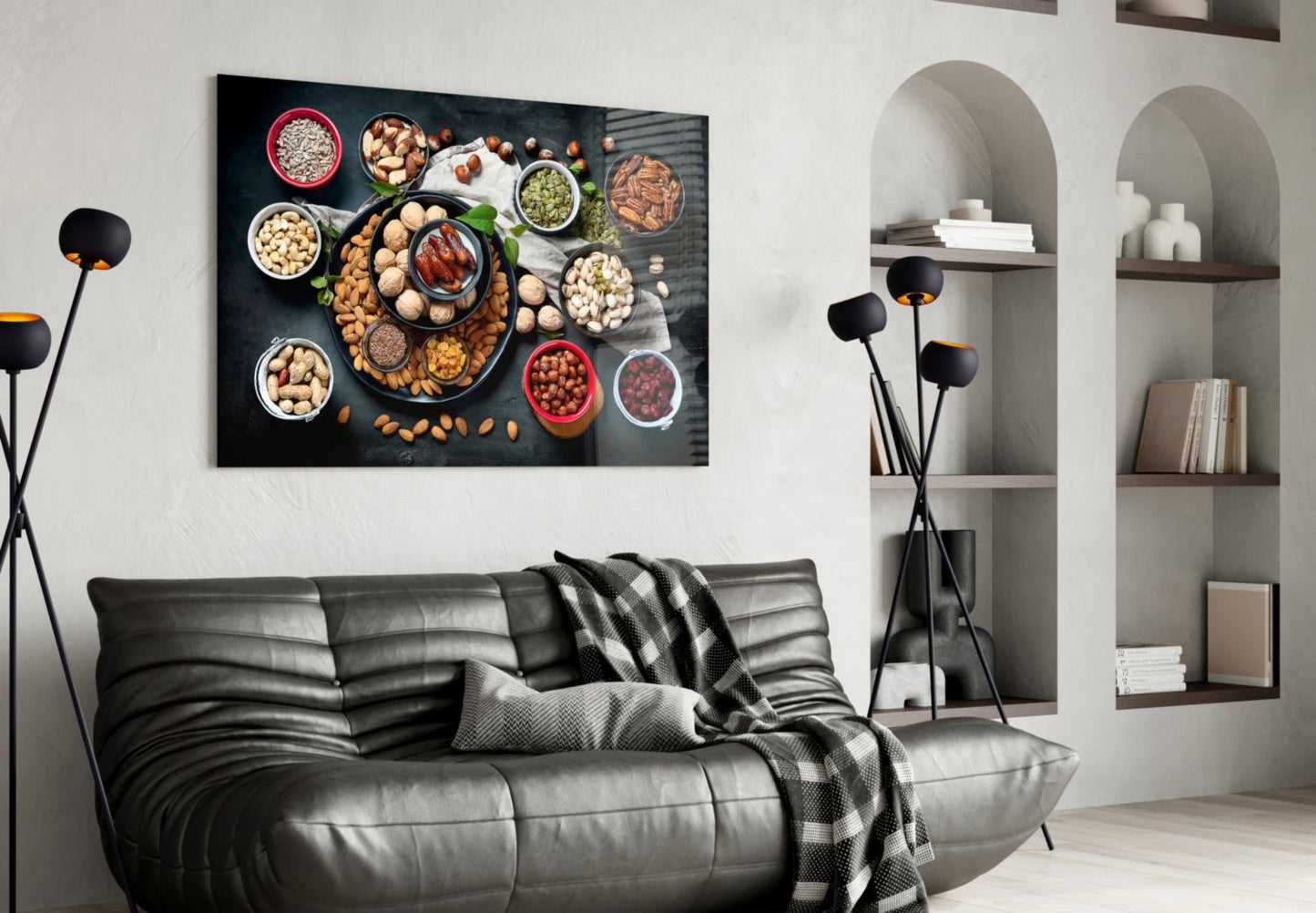 Mixed Nuts Glass Wall Art