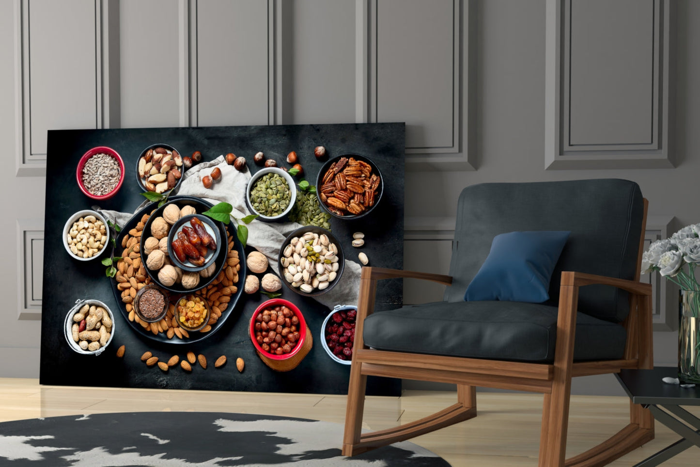 Mixed Nuts Glass Wall Art