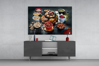 Nuts Glass Wall Art