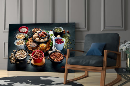 Nuts Glass Wall Art