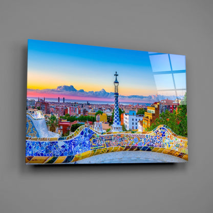 Park Güell Barcelona Glass Wall Art