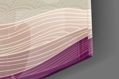 Dusk Horizon Wave Glass Wall Art