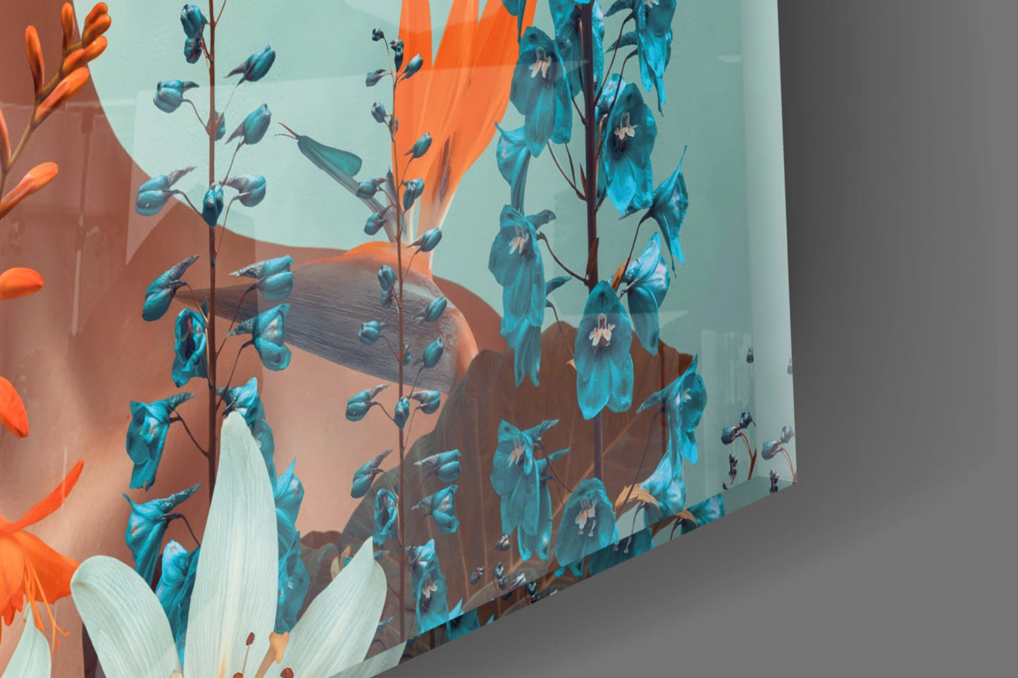 Woman Abstract Glass Wall Art