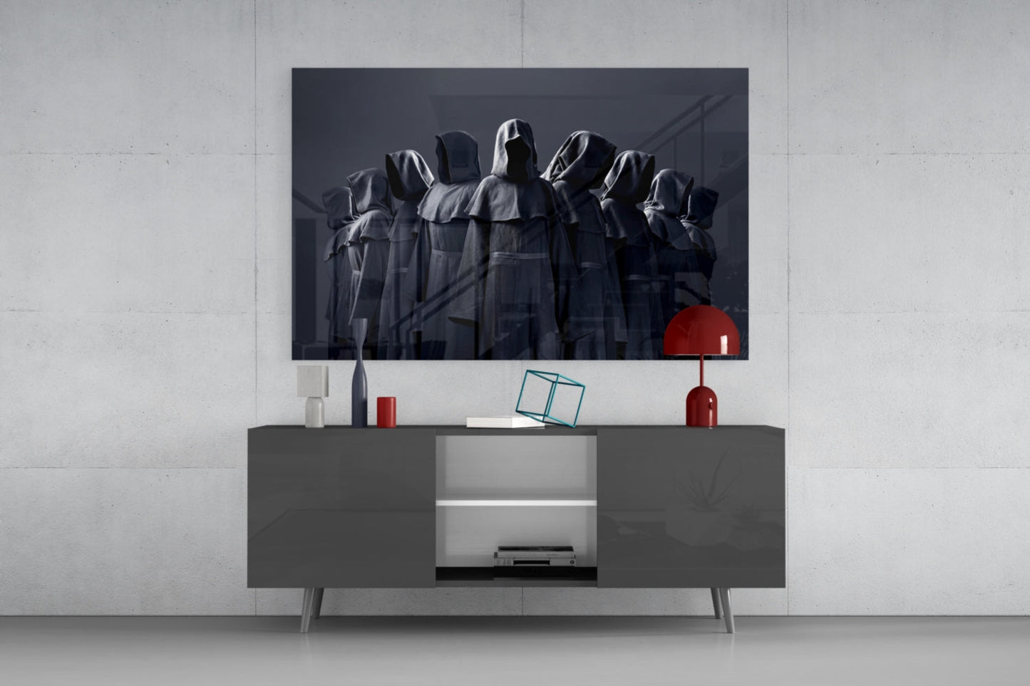 Hooded Coven Glass Wall Art