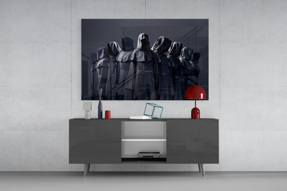 Hooded Coven Glass Wall Art
