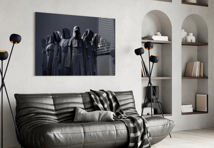 Hooded Coven Glass Wall Art
