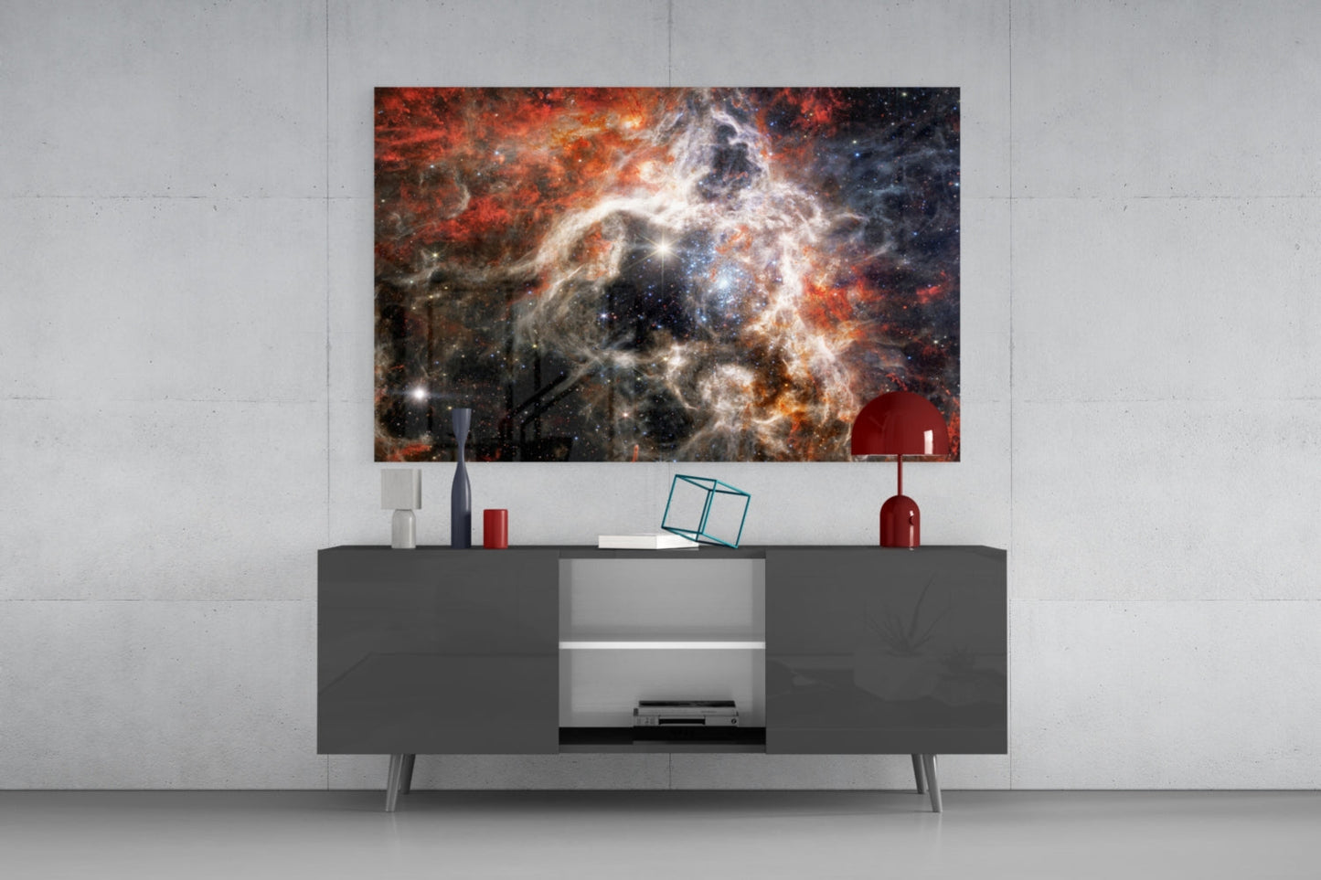 Tarantula Nebula Glass Wall Art