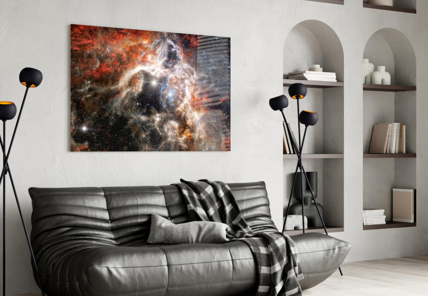 Tarantula Nebula Glass Wall Art