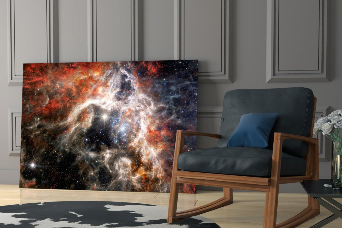 Tarantula Nebula Glass Wall Art