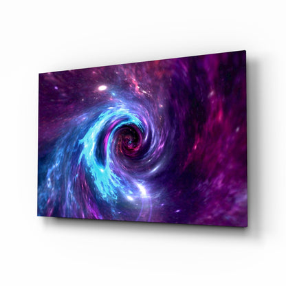 Space Helix cosmic nebula glass wall art print