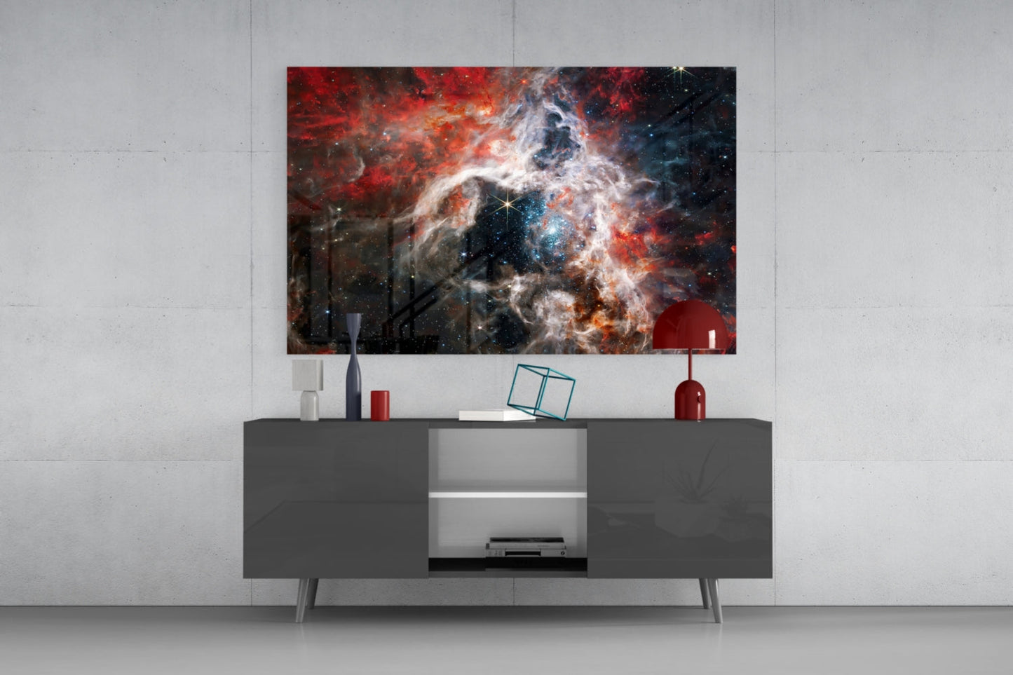 Tarantula Nebula Glass Wall Art