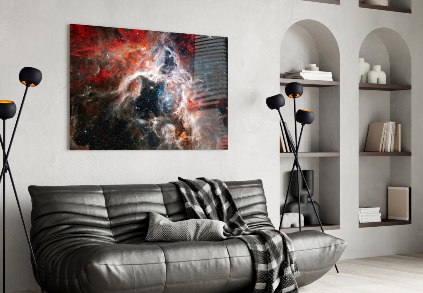 Tarantula Nebula Glass Wall Art
