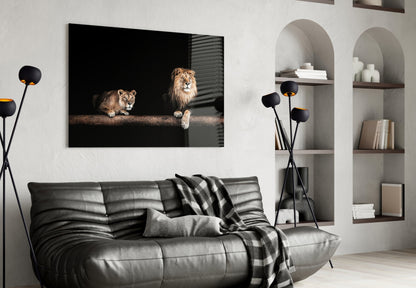 Leo Family Glass Wall Art