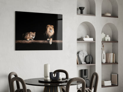 Leo Family Glass Wall Art