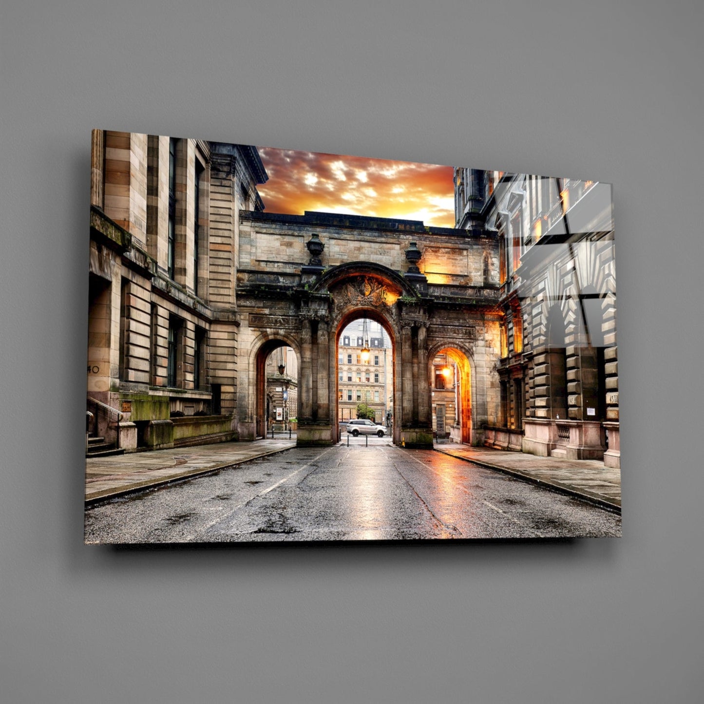 George Square Glasgow Glass Wall Art