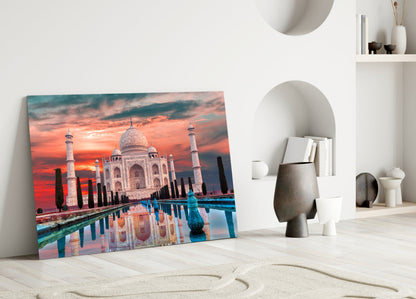 Taj Mahal Glass Wall Art