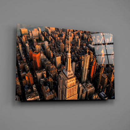 New York Glass Wall Art