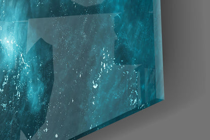 Aerial Coastline Glass Wall Art