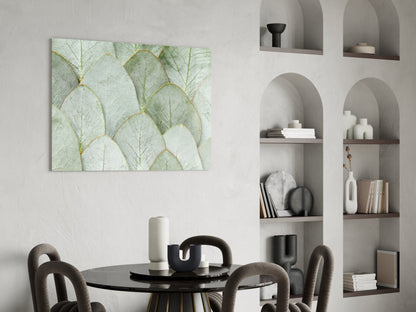 Eucalyptus Leaves Glass Wall Art