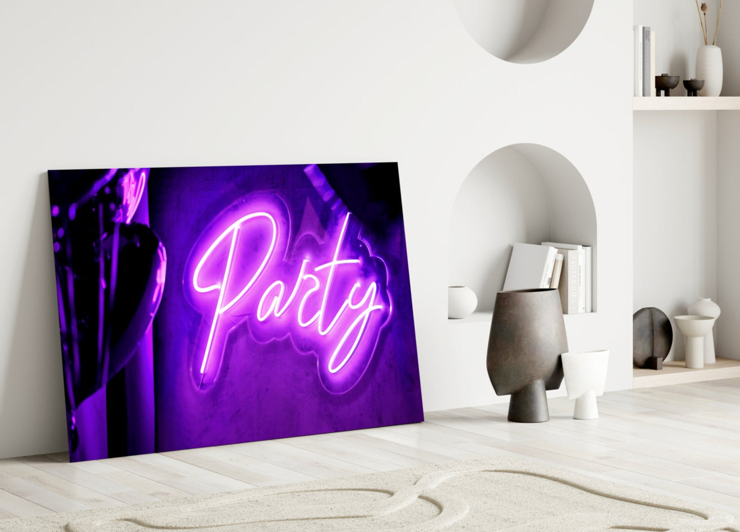Party Neon Sign Glass Wall Art