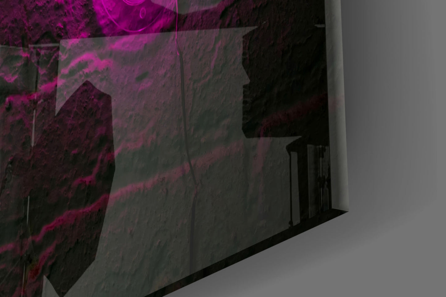 Let's Party Neon Glass Wall Art
