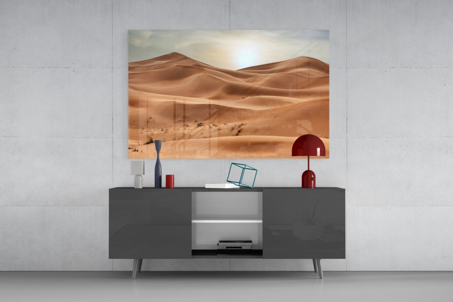 Desert Dune Glass Wall Art