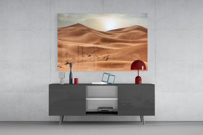 Desert Dune Glass Wall Art