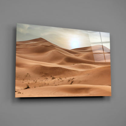 Desert Dune Glass Wall Art