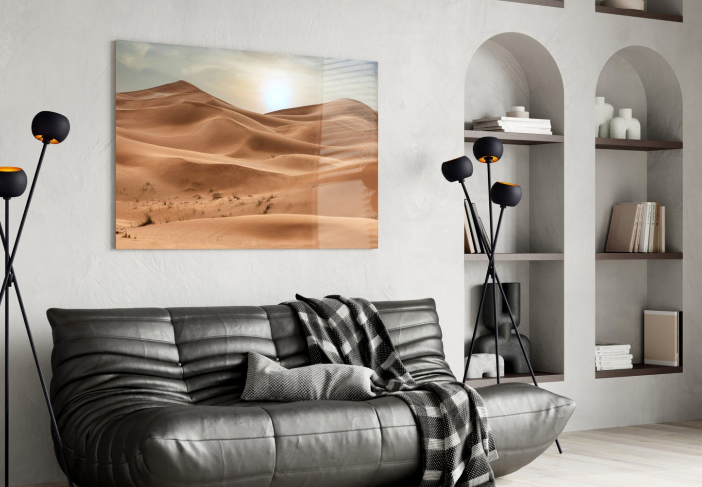 Desert Dune Glass Wall Art