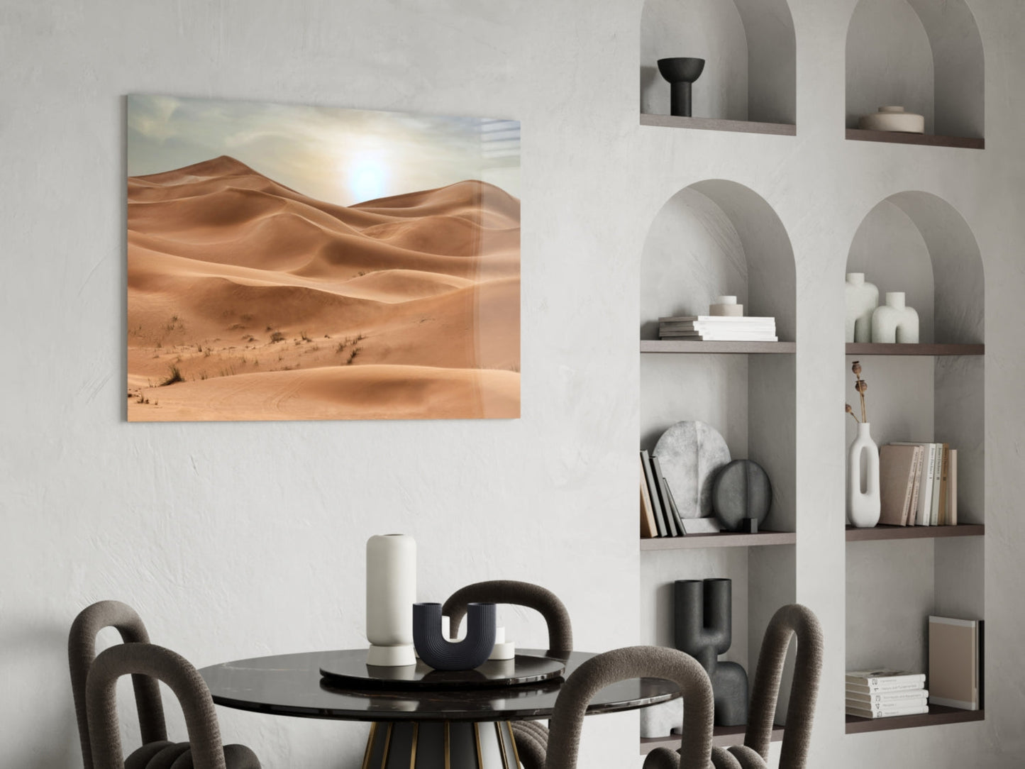 Desert Dune Glass Wall Art