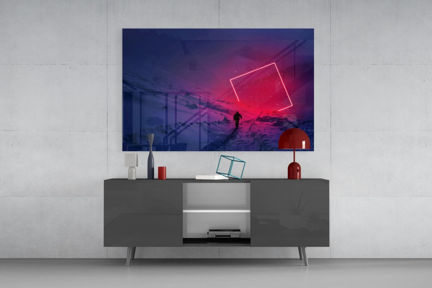 Mountain Journey Glass Wall Art