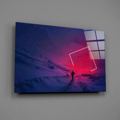Mountain Journey Glass Wall Art