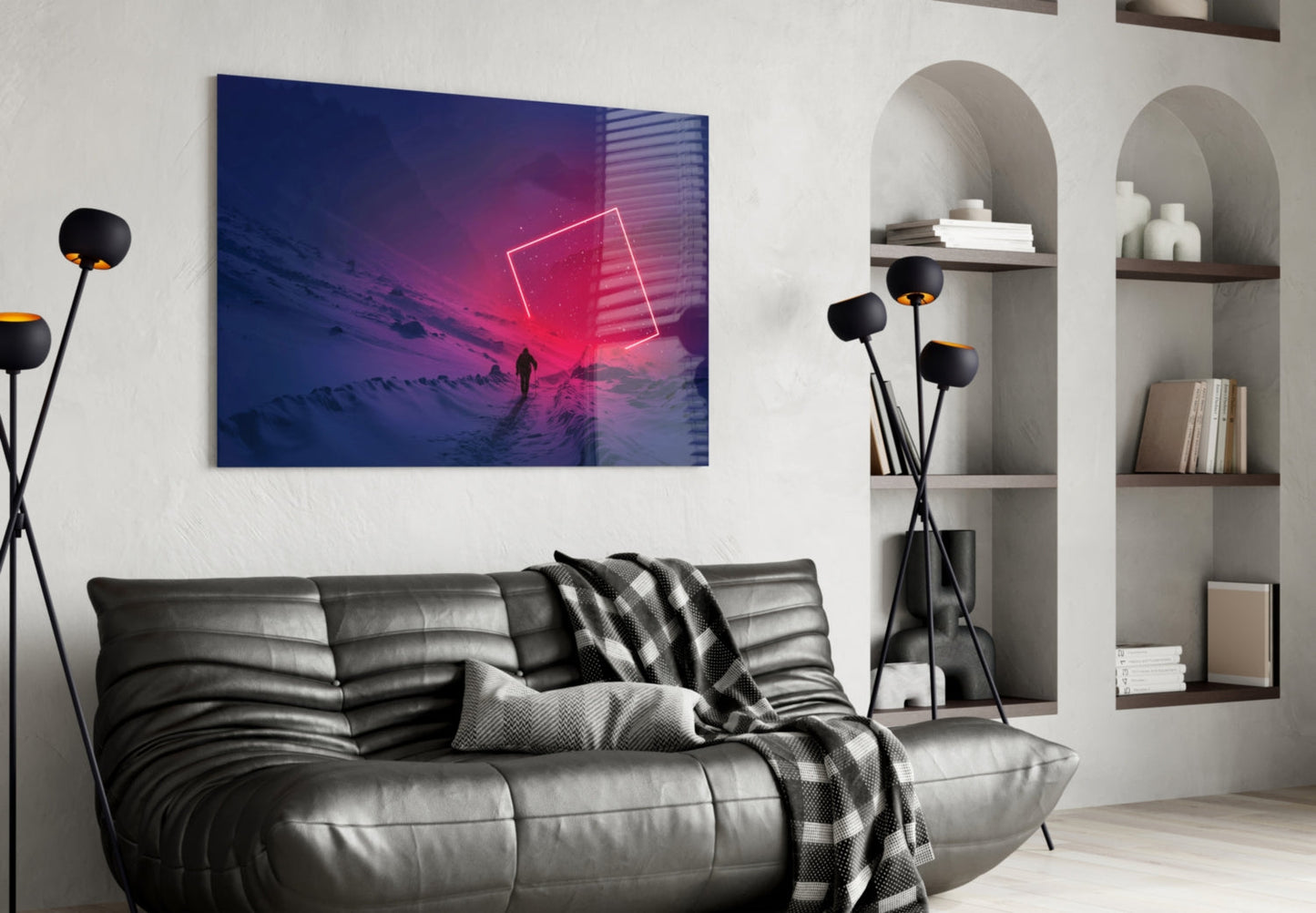 Mountain Journey Glass Wall Art