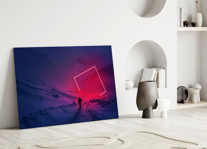 Mountain Journey Glass Wall Art
