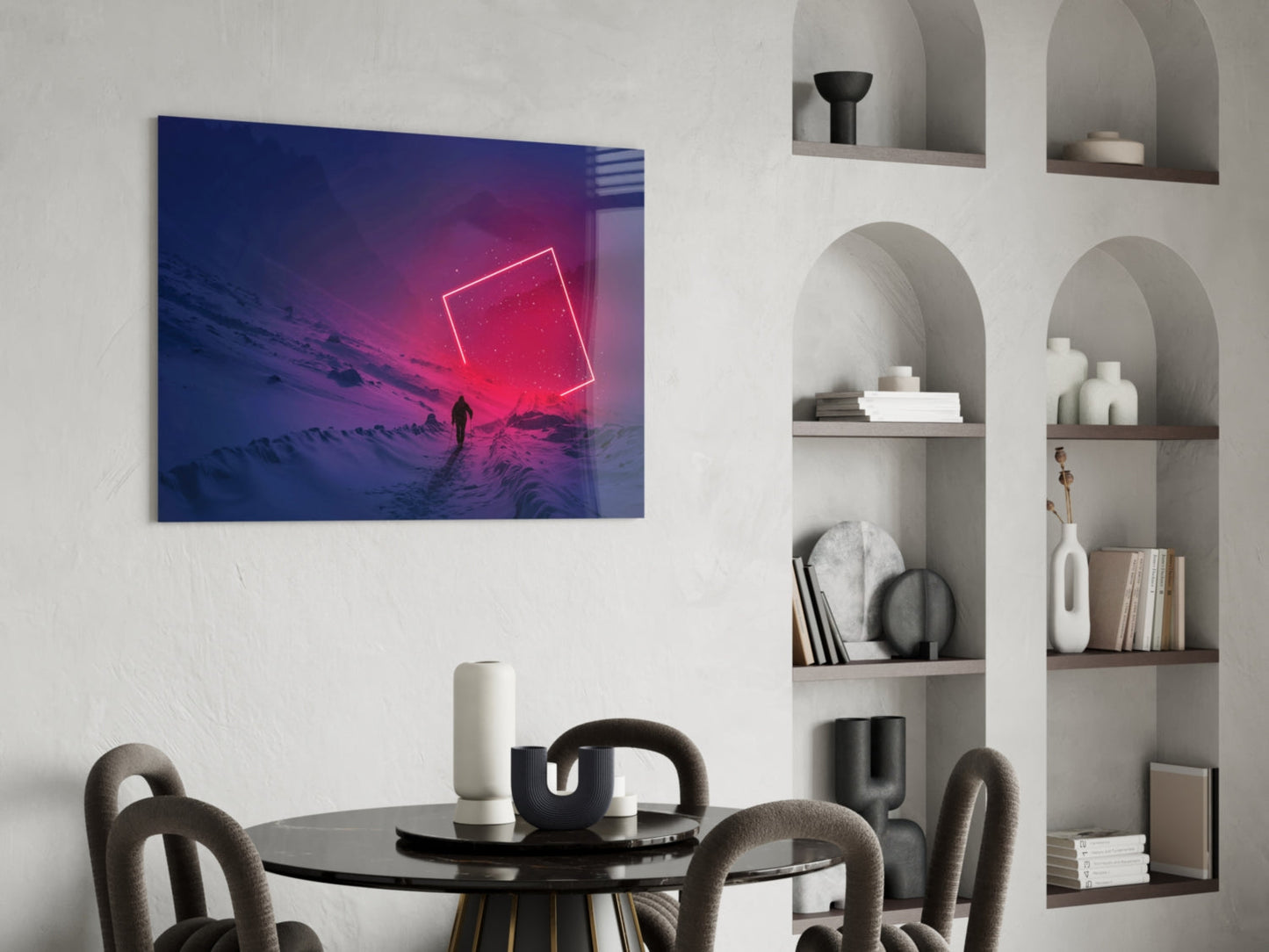 Mountain Journey Glass Wall Art