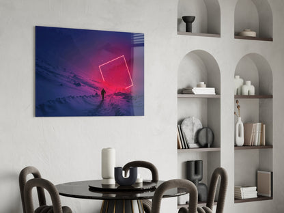 Mountain Journey Glass Wall Art